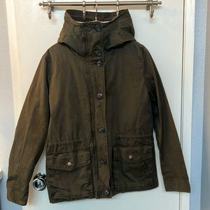 Gap Casual Jacket with hood and detachable inner fleece lining.